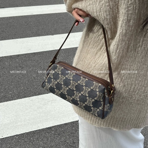 🏷️ Celine 丹寧刺繡手提包