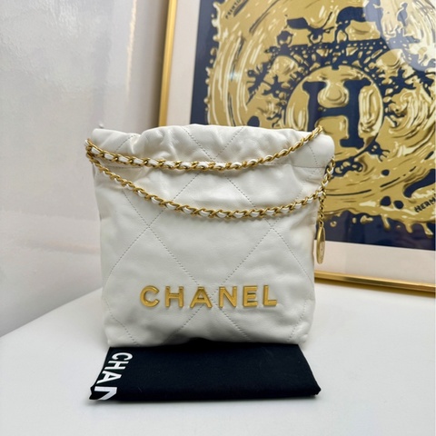 【99❤️】Chanel 白金22bag mini小垃圾袋 購物袋單肩斜挎包