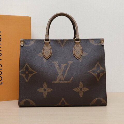 LOUIS VUITTON Onthego中號35老花PVC2020肩背包
