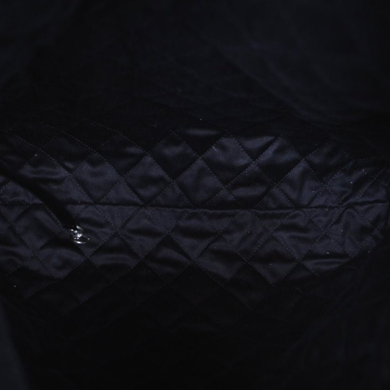 CHANEL 22Bag帶手柄雙肩包大號34黑色牛皮晶片開銀扣肩背包-3