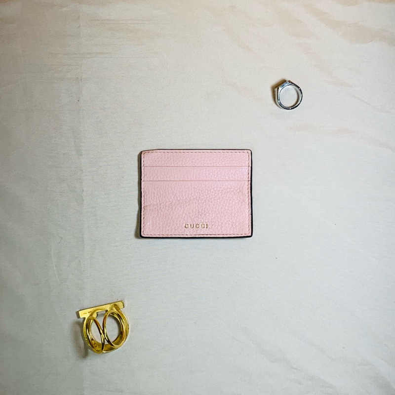 💯CP值 Gucci 古馳 素面3卡名片夾 卡夾-3