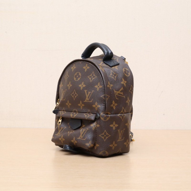 LOUIS VUITTON PalmSprings小書包Mini17老花PVC2016肩背包-4