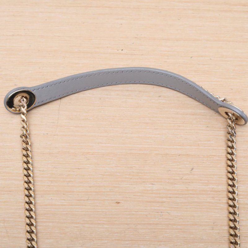 DIOR Lady戴妃包三格灰色羊皮金扣2014肩背包-2