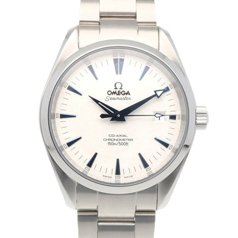 歐米茄海馬系列150公尺男士不鏽鋼腕錶25033300自動機械錶，已翻新，80690XXX