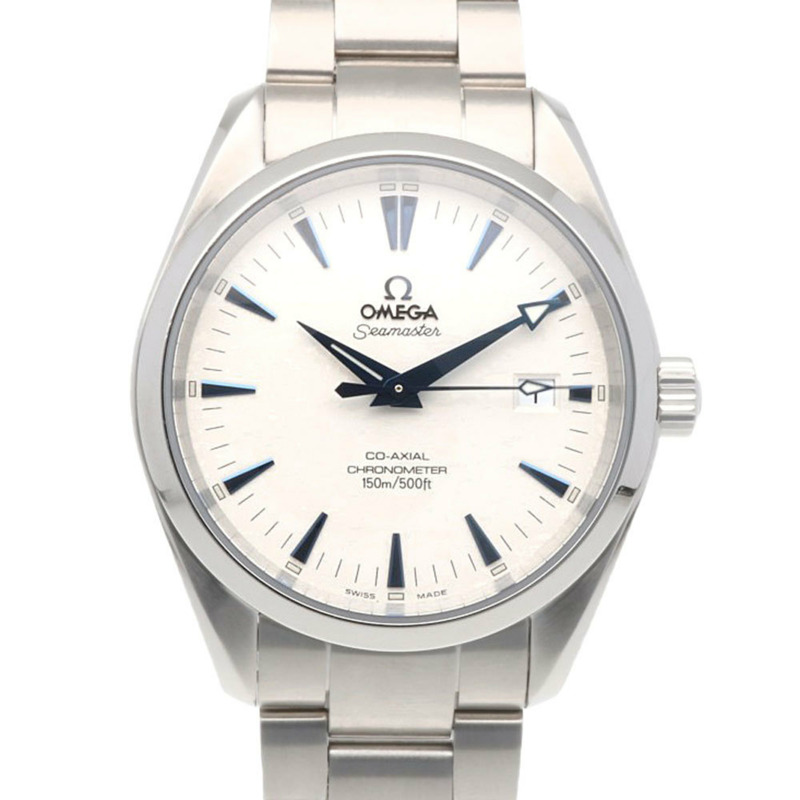 歐米茄海馬系列150公尺男士不鏽鋼腕錶25033300自動機械錶,已翻新,80690XXX-0