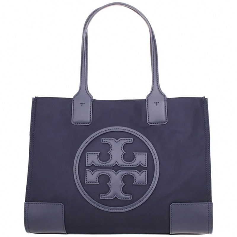 【TORY BURCH】雙T-LOGO尼龍肩背包-深藍色-4
