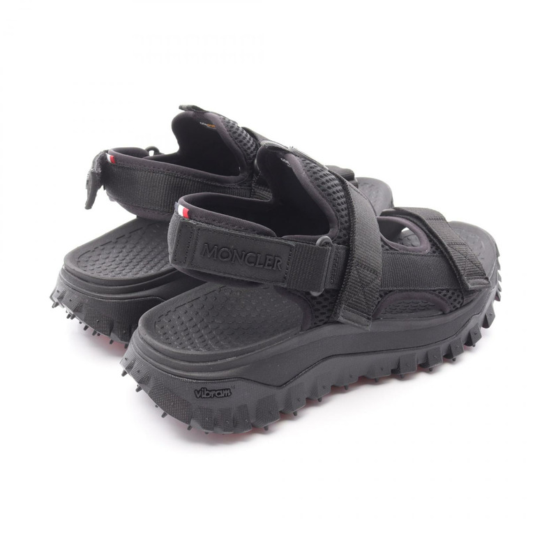 MONCLER TRAILGRIP VELA 涼鞋 #44 4L00010M380899944 帆布網面 黑色-1