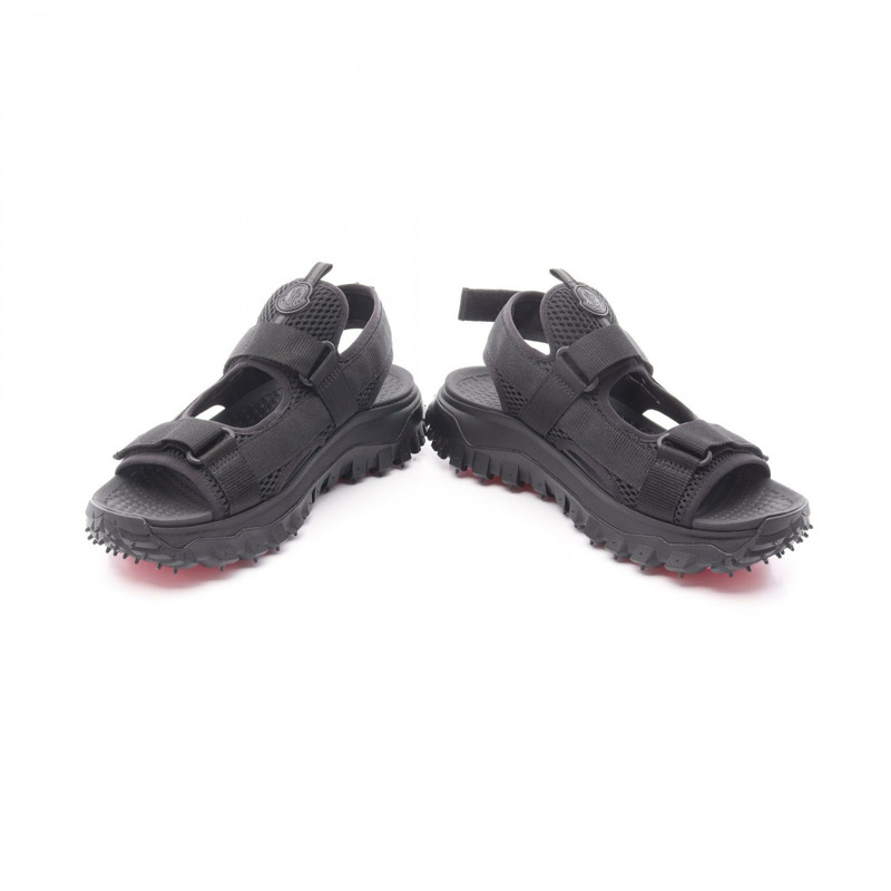 MONCLER TRAILGRIP VELA 涼鞋 #44 4L00010M380899944 帆布網面 黑色-2