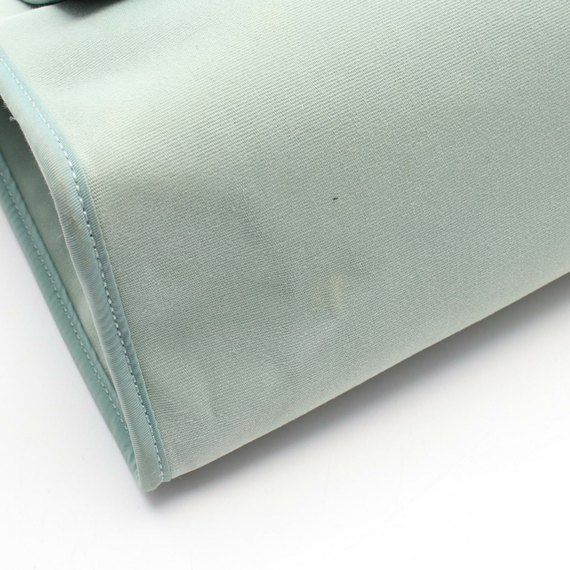 愛馬仕 Herbag Zip PM 單肩手提包，Toile officier 帆布皮革，綠色，二手-6