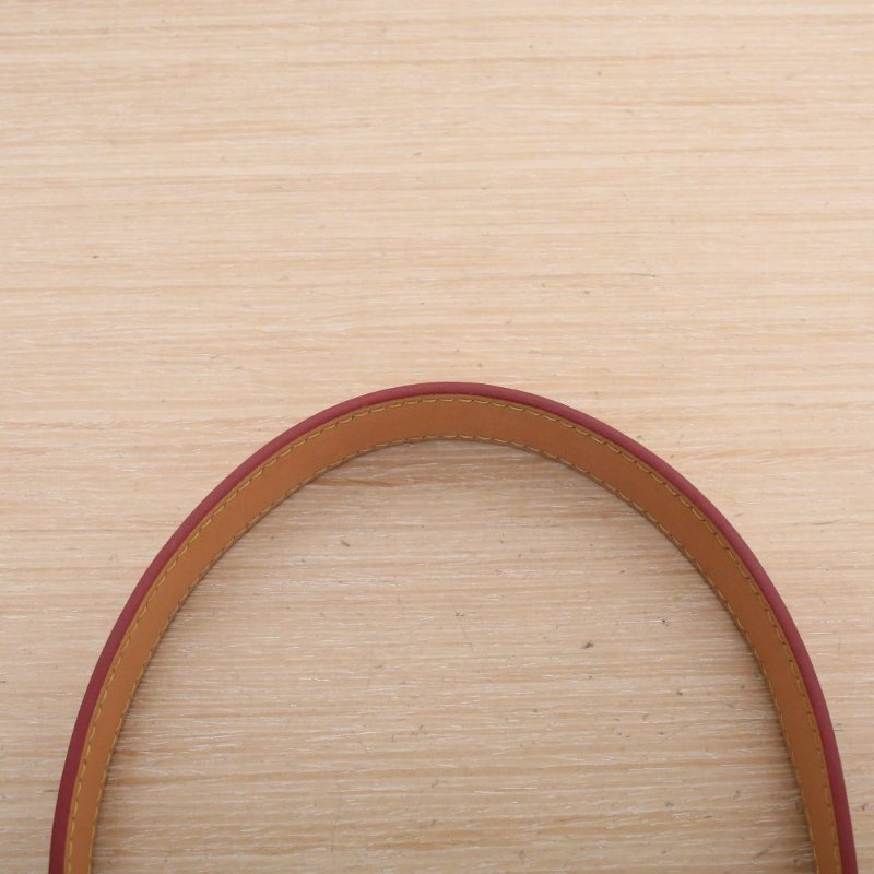 LOUIS VUITTON Diane法棍包24可拆卸黑紫寬肩帶老花PVC晶片肩背包-2