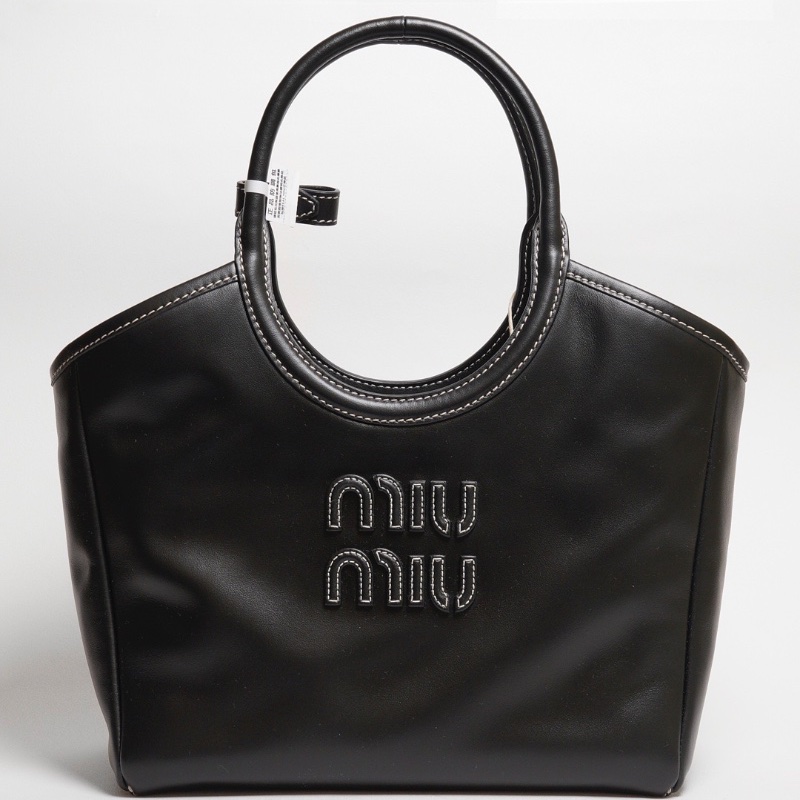 Miu Miu Ivy手提托特包 - 小號黑-0