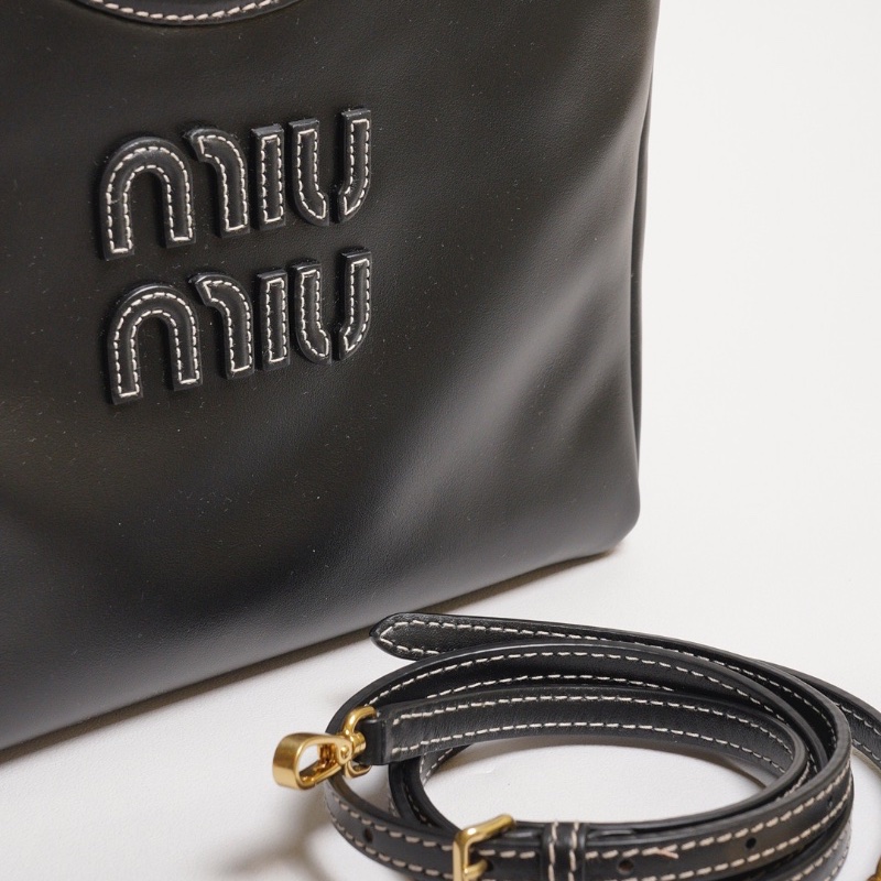 Miu Miu Ivy手提托特包 - 小號黑-17