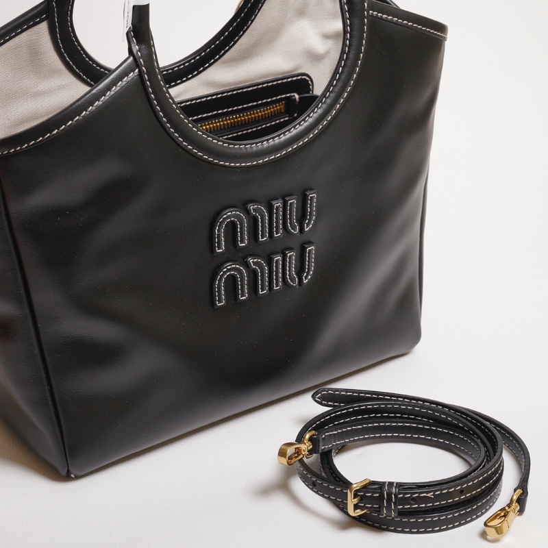 Miu Miu Ivy手提托特包 - 小號黑-18