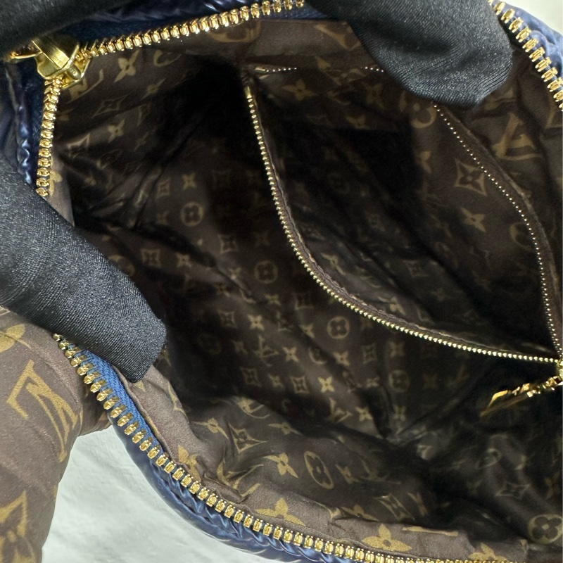 LV 路易威登 藍色限定款羽絨speedy25 晶片款 有小票 ,尺寸:25*19*15-9