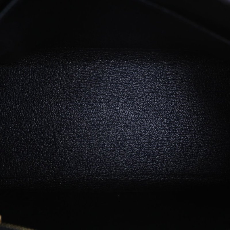 HERMES Kelly2589黑色Togo皮B刻金扣肩背包-3