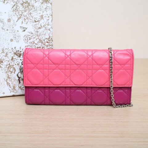 DIOR Lady戴妃鏈條手拿包21拼色羊皮銀扣2014肩背包