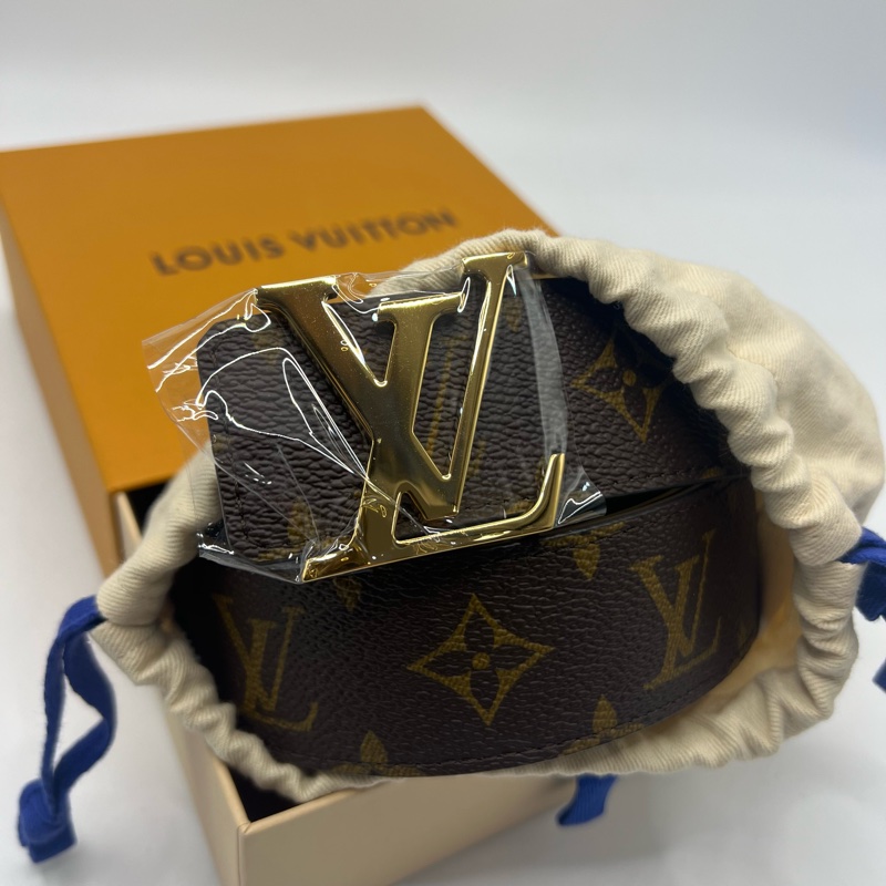 LV路易威登老花金扣腰带-1