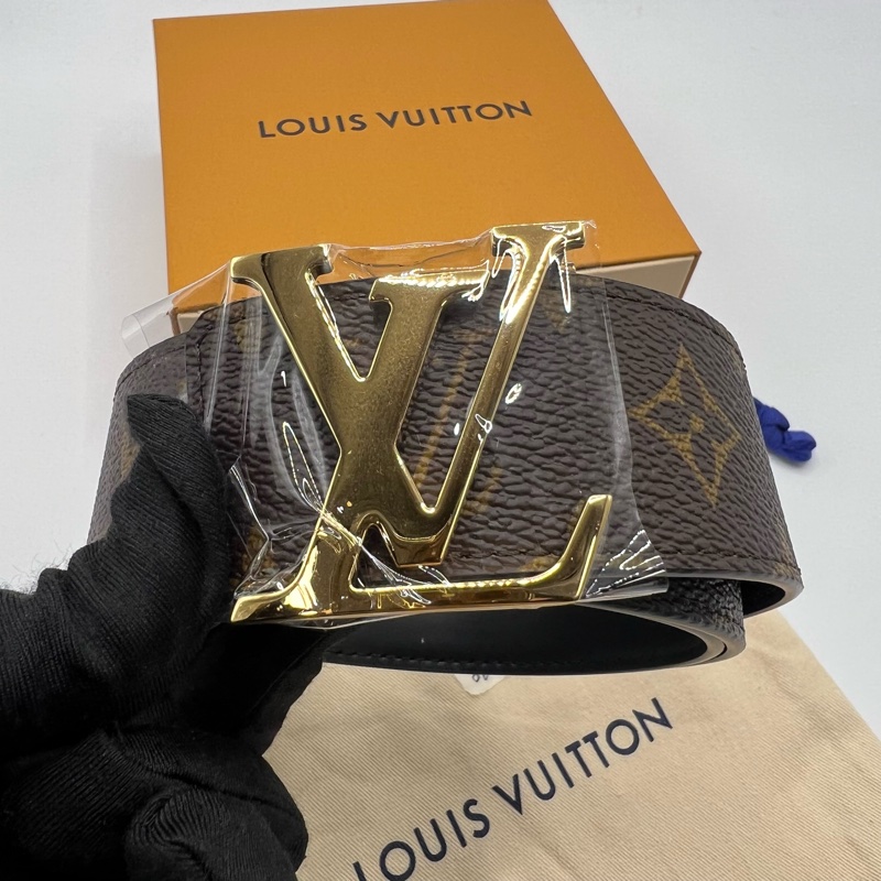 LV路易威登老花金扣腰带-3