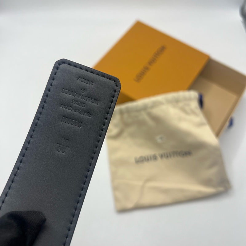 LV路易威登老花金扣腰带-4