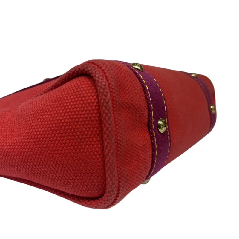 【美收精品】LV 紅色帆布托特包 4-348-6