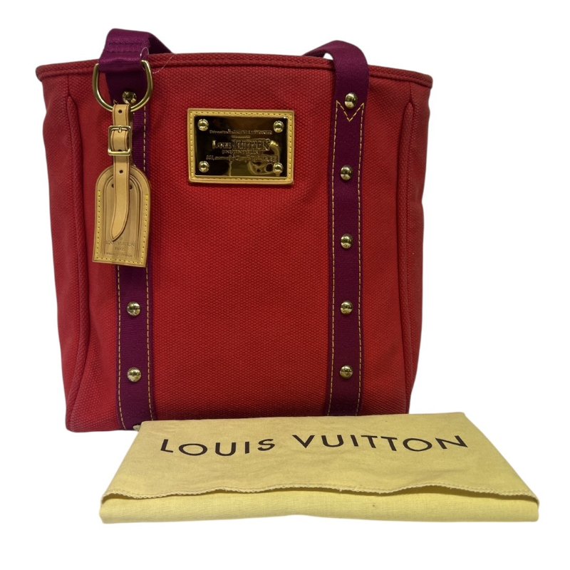 【美收精品】LV 紅色帆布托特包 4-348-19
