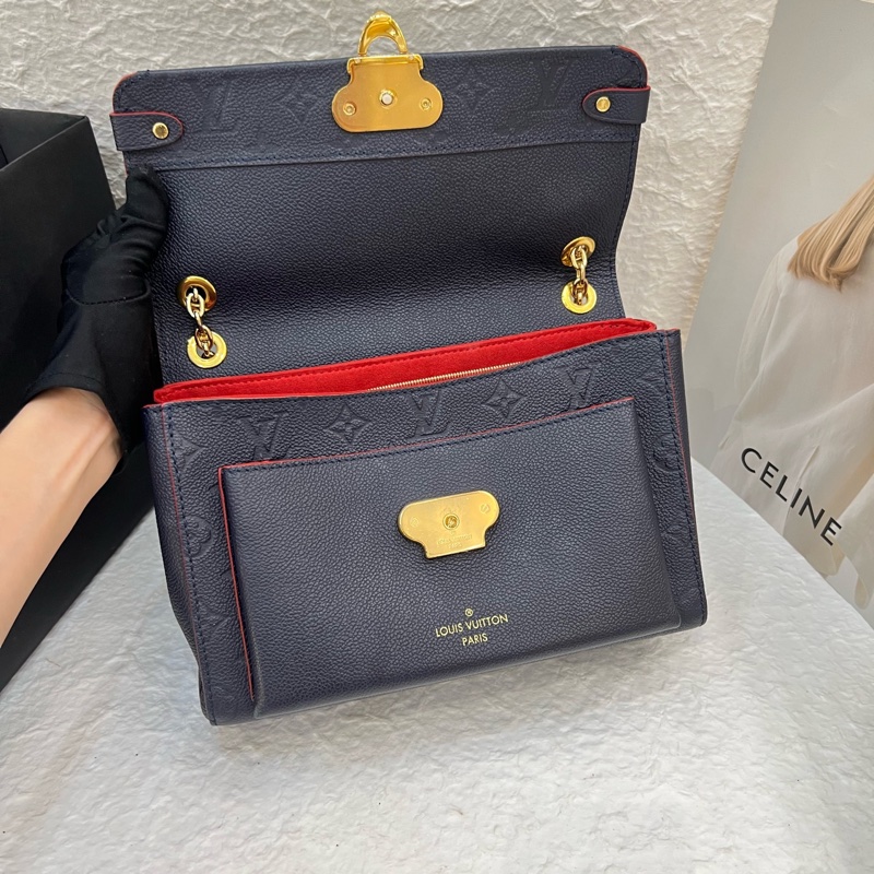 99新 LV vavin小號深藍色全皮-3