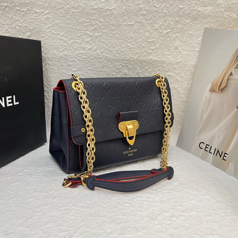 99新 LV vavin小號深藍色全皮-7