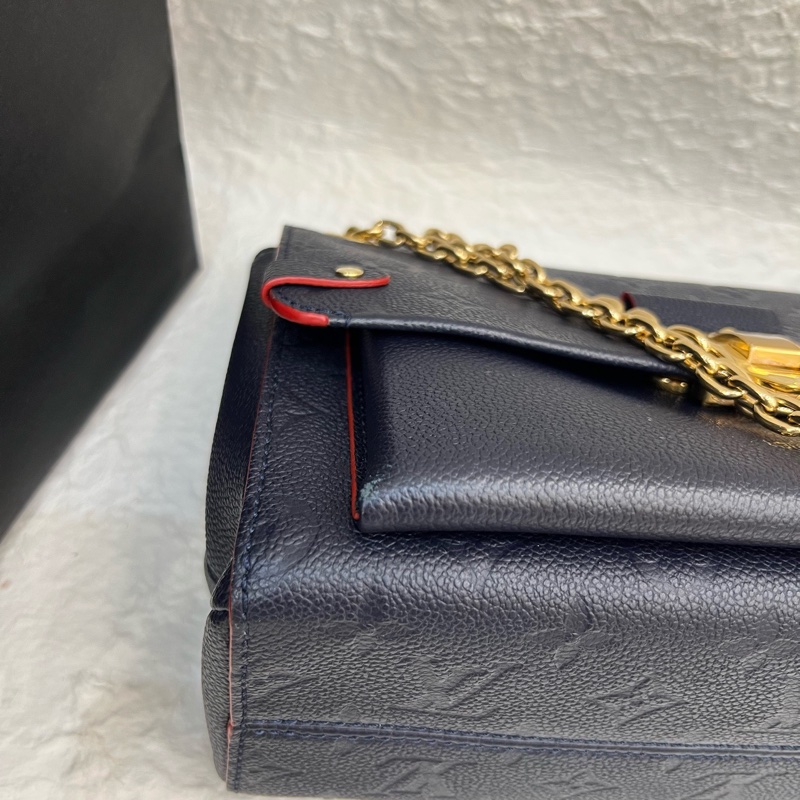 99新 LV vavin小號深藍色全皮-10