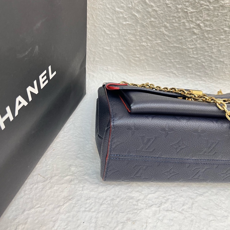 99新 LV vavin小號深藍色全皮-11