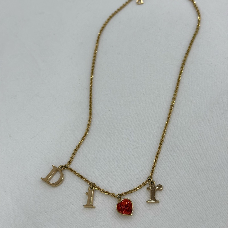 Dior 迪奧 字母logo 水鑽 項鍊 特別可愛的款式-2