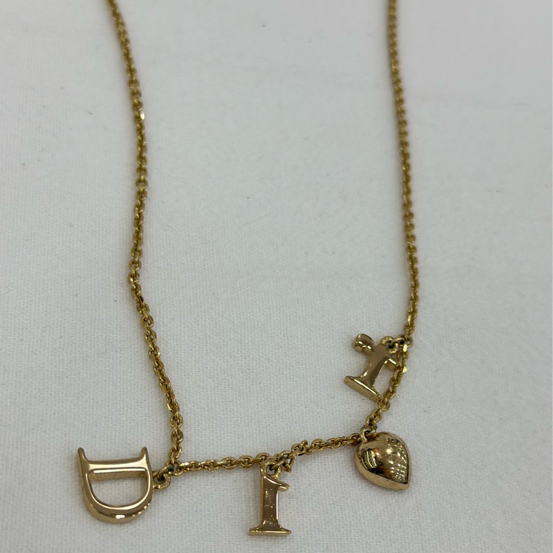 Dior 迪奧 字母logo 水鑽 項鍊 特別可愛的款式-3