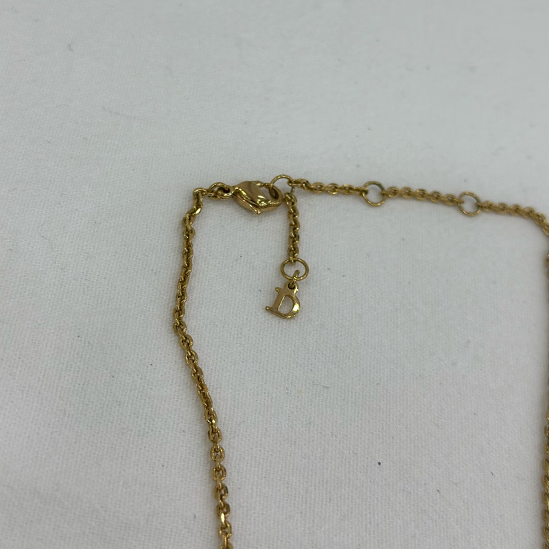 Dior 迪奧 字母logo 水鑽 項鍊 特別可愛的款式-4