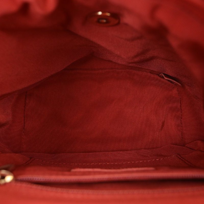 CHANEL 薩爾茨堡雙肩包小號17紅色牛皮26開金扣肩背包-3