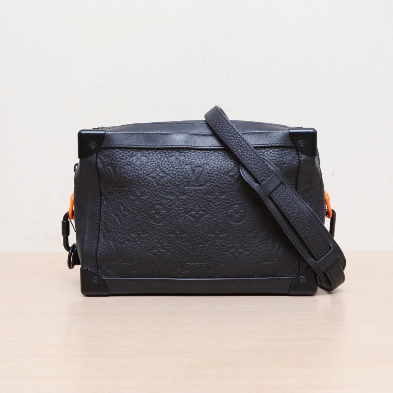 LOUIS VUITTON SoftTrunk軟盒子包大號25老花(黑色)黑色牛皮2019肩背包-1