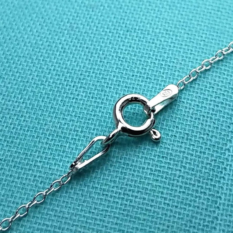 🌷Tiffany9成新愛心項鍊 |經典花紋✦fufu style 精品✦ 氣質款|蒂芬妮愛心項鍊-5