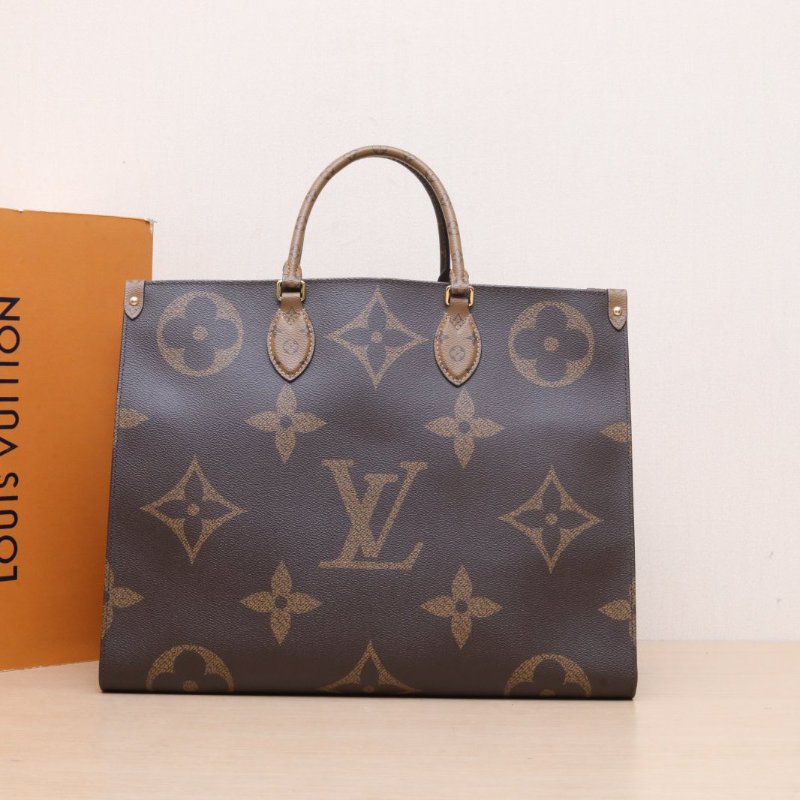 LOUIS VUITTON Onthego大號41老花PVC金扣2020肩背包-0