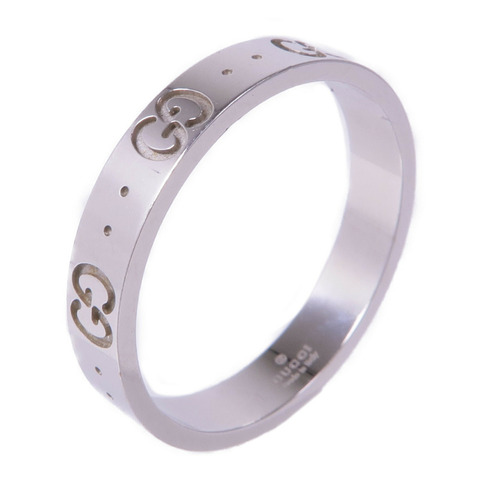 GUCCI 18K白金Gucci Icon Ring戒指GUCCI#23/US#10.25
