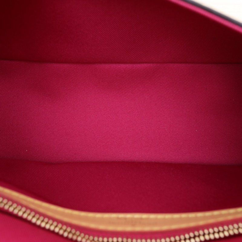 LOUIS VUITTON Diane法棍包24可拆卸黃紫寬肩帶老花PVC晶片肩背包-4