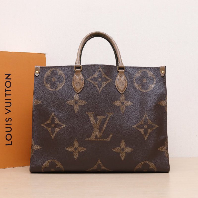 LOUIS VUITTON Onthego大號41老花PVC金扣2021肩背包-0