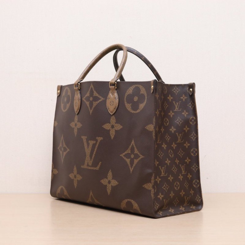 LOUIS VUITTON Onthego大號41老花PVC金扣2021肩背包-4