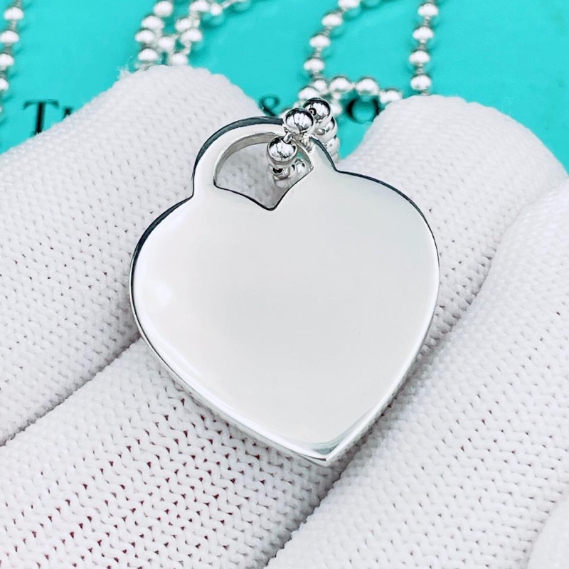 🌷Tiffany&Co.近新品愛心項鍊 |經典花紋✦fufu style 精品✦ 氣質款|蒂芬妮愛心項鍊-1
