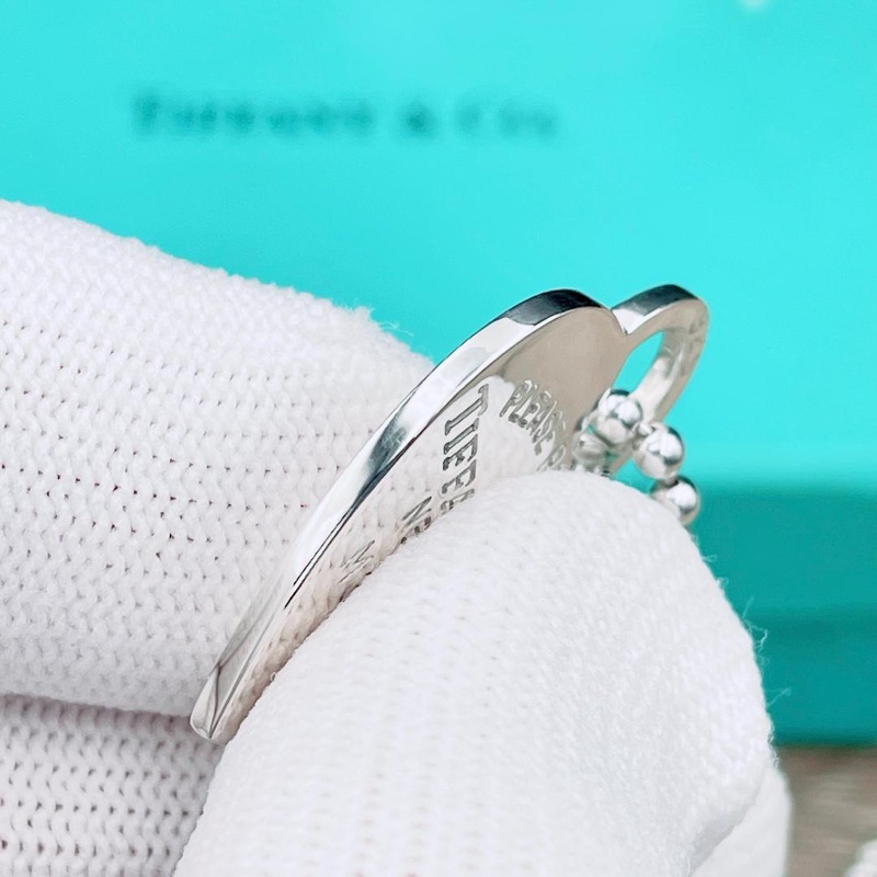 🌷Tiffany&Co.近新品愛心項鍊 |經典花紋✦fufu style 精品✦ 氣質款|蒂芬妮愛心項鍊-3
