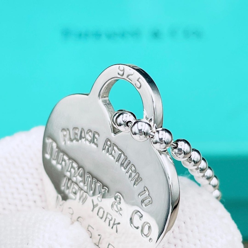 🌷Tiffany&Co.近新品愛心項鍊 |經典花紋✦fufu style 精品✦ 氣質款|蒂芬妮愛心項鍊-4