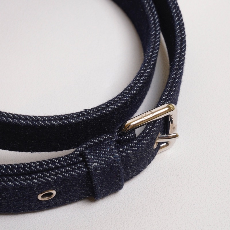 DIOR D-joy單寧單肩包 - 小號深藍牛仔-31