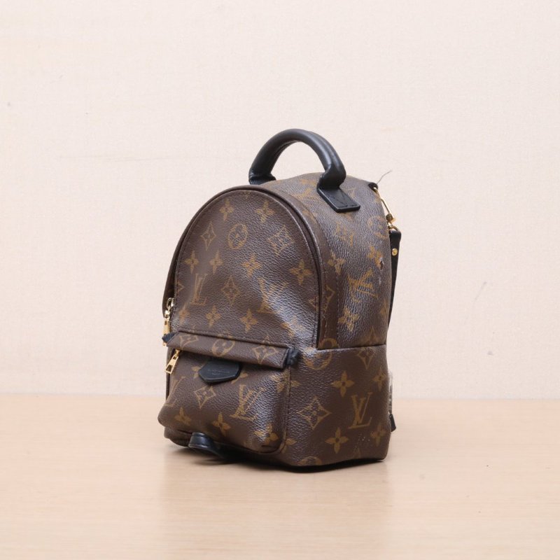 LOUIS VUITTON PalmSprings小書包Mini17老花PVC2016肩背包-4