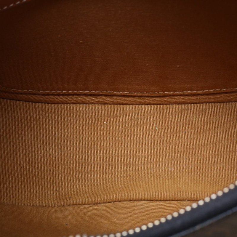 CELINE AVA豌豆包腋下包中號凱旋門印花褐色PVC金扣肩背包-2