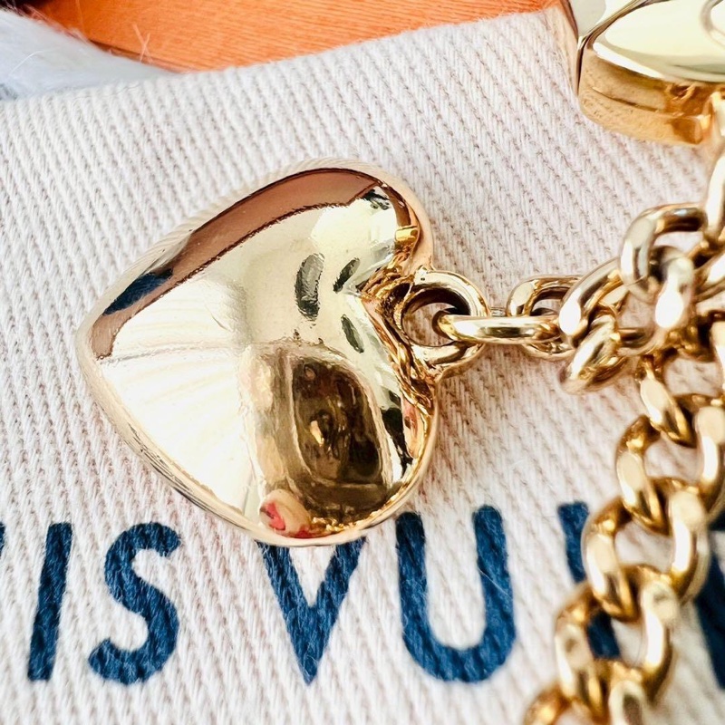🌷LouisVuitton 粉豹紋愛心鑰匙圈｜經典花紋✦fufu style 精品✦ 氣質款｜-11