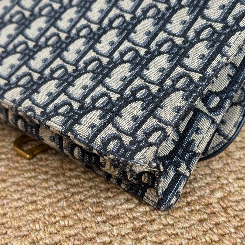 Dior Oblique Saddle 老花 大號 馬鞍woc 肩背包斜背包-3