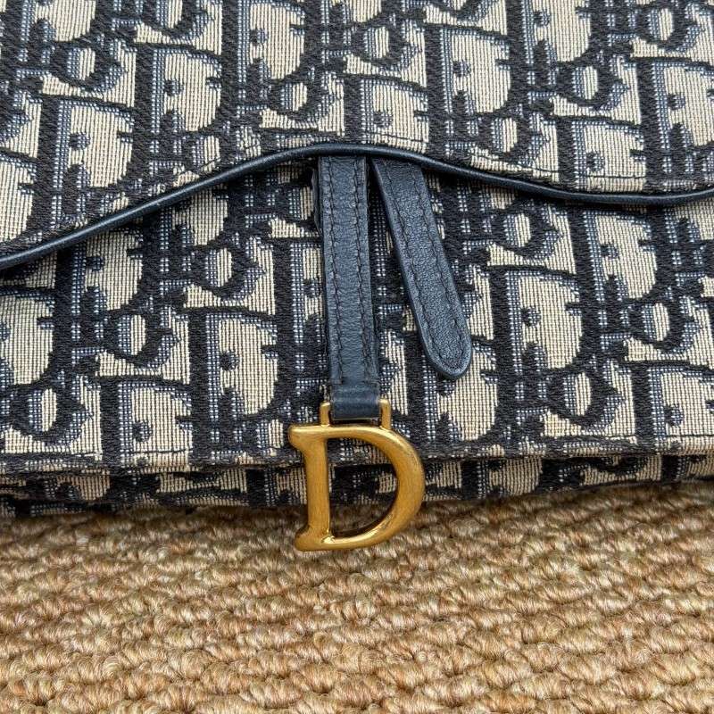 Dior Oblique Saddle 老花 大號 馬鞍woc 肩背包斜背包-4