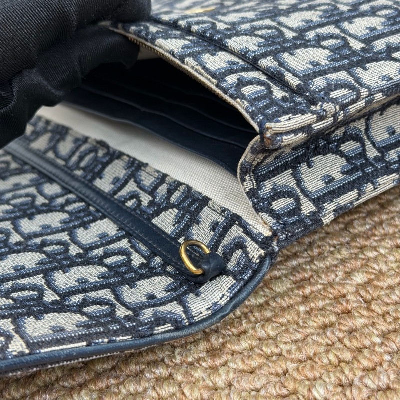 Dior Oblique Saddle 老花 大號 馬鞍woc 肩背包斜背包-7